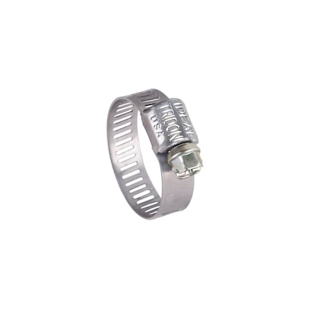 Ideal Tridon Micro-Gear 5/16 in to 7/8 in. SAE 6 Silver Hose Clamp Stainless Steel Screw 6260653